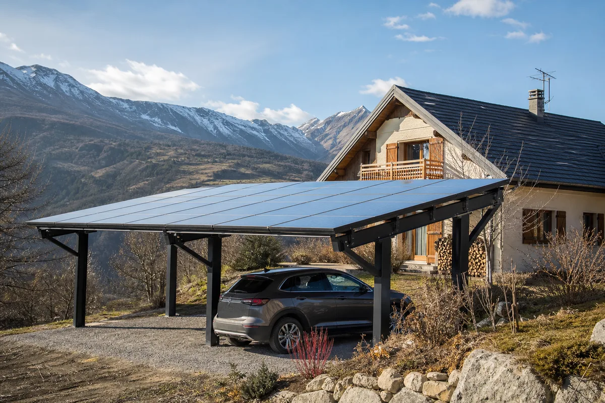 Carport solaire à Chorges